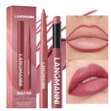 Integrated waterproof lipliner+lipstick...