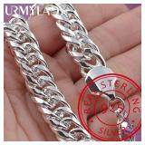 Noble 925 Sterling Silver Square Solid Chain...