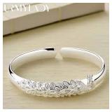 New 925 sterling silver elegant Peacock opening...