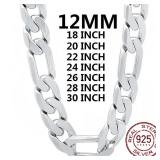 Solid 925 Sterling Silver Necklace For Men...