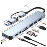 8 in 2 USB +Type C HUB Docking Station with...