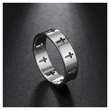 COOLTIME Gothic Cross Couple Rings Stainless...
