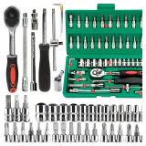 46Pcs Family Tools 1/4 Set Mechanic Tool Kits...