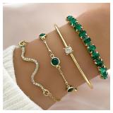 4Pcs/Set Fashionable Snake Imitation Gemstone...
