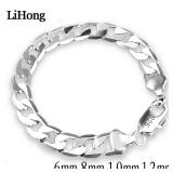925 Sterling silver Bracelet Sideways Silver...