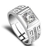 Charm 925 Sterling Silver Rings For men Shining...