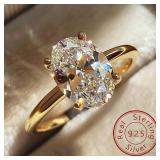 925 Sterling Silve 1-8CT Zircon Gorgeous Shiny...
