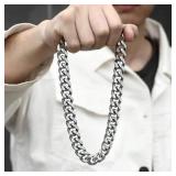 1pc Men's Stainless Steel Chain Necklace,...