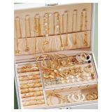 86pcs/Set Elegant Pearl Earrings Multi-Layered...