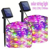 2 pcs Fairy Lights Solar Garden Lights String...