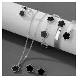 5pcs Lucky Five-petal Flower Women's Jewelry...