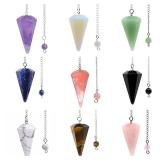 Natural Stone Quartz Agates Pendant Reiki...