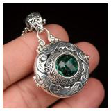 Retro Gawu Box Pendant Can Open Photo Box...