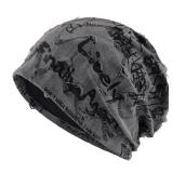 Letter Print Beanie Hats For Women Men Vintage...