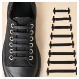 16pcs/lot Silicone Shoelaces No Tie Shoelaces...