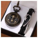 Retro Punk Pirate Captain Double Knife Quartz...