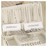 54 Pcs/Set Vintage Elegant Pearl Earrings Ring...