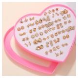 New S925 Silver Needle Stud Earrings Set for...