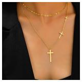 DOTIFI Stainless Steel Necklaces Cross Pendant...