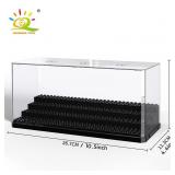 HUIQIBAO Dustproof Figures Display Case Box...