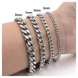 Trendy Chain Bracelet for Men Classic Stainless...