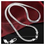 Hot 925 Sterling silver plated 6mm Side Chain...