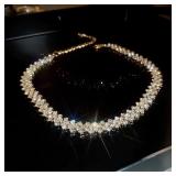 Luxury Shiny Full Rhinestone Choker Necklace...