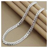 KCRLP 925 Sterling silver plated 6mm Side Chain...