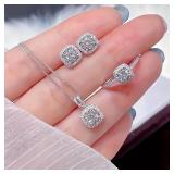 1PC Luxury Cube Jewelry Set, Women's Elegant...