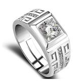 Charm 925 Sterling silver plated Rings For men...