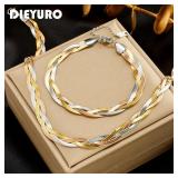 DIEYURO 316L Stainless Steel 3in1 Crossover...