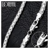 DOTEFFIL 925 Sterling silver plated 6mm Side...