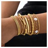 Waterproof Stainless Steel Chain Bracelets For...