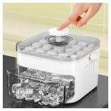 50-Cube Ice Maker with Easy Press Cap Double...