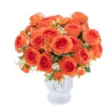 Artificial Flowers Fake Silk White Peonies Used...