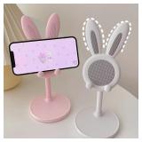 The cute Rabbit mobile phone stand desktop can...
