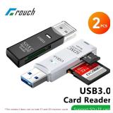 2pcs 2-in-1 USB 3.0 Card Reader USB3.0 To SD TF...