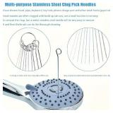 10 Stainless Steel Needle Shower Head Cleaning...