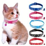 Fashion Pet Cats Collar Colorful Pattern Cute...