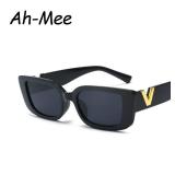 6 Pcs Fashion Rectangle Sunglasses Women Luxury...