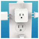 2 Pcs 5 Way Multi Plug Outlet Extender, Wall...