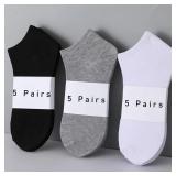 5 Pairs of Women's/men's Boat Socks Invisible...