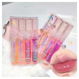 Water-gloss Mirror Jelly Lip Gloss Moisturizes...