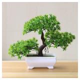 Artificial Tree Bonsai Simulation Plants Pot...