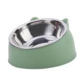 1pc Cat Bowl Creative Inclined Kitten Puppy...