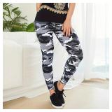 Camouflage Printed White Gray Sexy Women's...