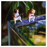 Fish Landscaping Cartoon Fishing Ornaments...