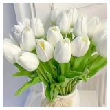 10Pcs Artificial Flower Realistic Touch Tulip...