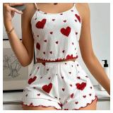 Women's Pajamas Set Sleepwear 2 PCS Short Tank...