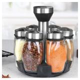 NEW Single Bottle Glass Jar and Spice Jar Set...